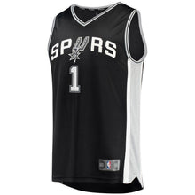 Load image into Gallery viewer, 1-Lonnie Walker San Antonio Spurs  Jersey - Icon Edition - Black
