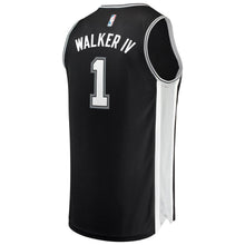 Load image into Gallery viewer, 1-Lonnie Walker San Antonio Spurs  Jersey - Icon Edition - Black
