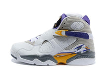 Load image into Gallery viewer, Air JORDAN 8 Generation Engraved Purple/White