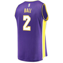 Load image into Gallery viewer, 2Lonzo Ball Los Angeles Lakers Swingman Jersey - Statement Edition – Purple