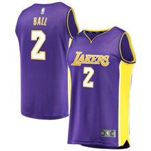 Load image into Gallery viewer, 2Lonzo Ball Los Angeles Lakers Swingman Jersey - Statement Edition – Purple