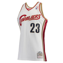 Load image into Gallery viewer, 23-LeBron James Cleveland Cavaliers Hardwood Classics Rookie Authentic Jersey - White