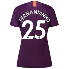 Load image into Gallery viewer, 25-Fernandinho Manchester City Women's 2018-19 Third Stadium Player Jersey – Purple