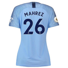 Load image into Gallery viewer, 26-Riyad Mahrez Manchester City Women's 2018-19 Home Stadium Player Jersey – Blue