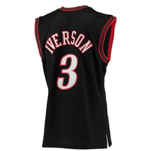 Load image into Gallery viewer, 3-Allen Iverson Philadelphia 76ers 2000-01 Hardwood Classics Swingman Jersey - Black