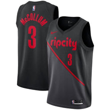 Load image into Gallery viewer, 3-C.J. McCollum Portland Trail Blazers 2018-19 Swingman Jersey – City Edition – Black