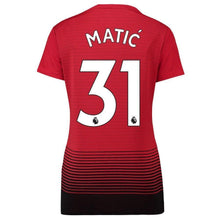 Load image into Gallery viewer, 31-Nemanja Matic Manchester United Women's 18-19 Home Jersey – Red