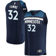 Load image into Gallery viewer, 32-Karl-Anthony Towns Minnesota Timberwolves Jersey Navy - Icon Edition