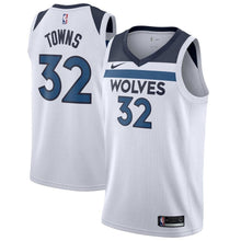 Load image into Gallery viewer, 32-Karl-Anthony Towns Minnesota Timberwolves Swingman Jersey White - Association Edition
