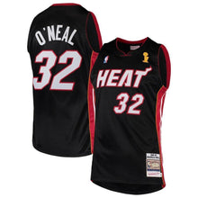 Load image into Gallery viewer, 32-Shaquille O'Neal Miami Heat  2005-06 Hardwood Classics Authentic Jersey - Black