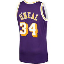 Load image into Gallery viewer, 34-Shaquille O'Neal Los Angeles Lakers  Hardwood Classics Swingman Jersey – Purple