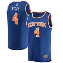 Load image into Gallery viewer, 4-Isaiah Hicks New York Knicks  Jersey Royal - Icon Edition