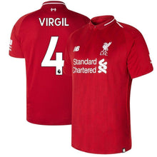Load image into Gallery viewer, 4-Virgil Van Dijk Liverpool New Balance 2018-19 Home Player Jersey – Red