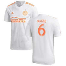 Load image into Gallery viewer, 6-Darlington Nagbe Atlanta United FC King Peach Player Jersey – White