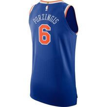 Load image into Gallery viewer, 6-Kristaps Porzingis New York Knicks Authentic Player Jersey Blue - Icon Edition