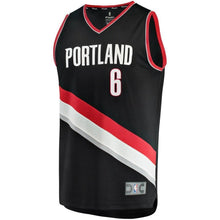 Load image into Gallery viewer, 6-Nik Stauskas Portland Trail Blazers  Jersey - Icon Edition - Black