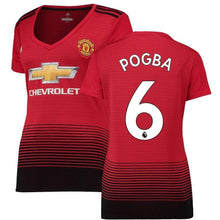 Load image into Gallery viewer, 6-Paul Pogba Manchester United Women's 18-19 Home Jersey – Red