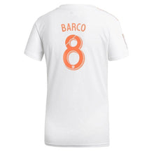 Load image into Gallery viewer, 8-Ezequiel Barco Atlanta United FC Women's King Peach Player Jersey – White
