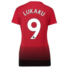 Load image into Gallery viewer, 9-Romelu Lukaku Manchester United Women's 18-19 Home Jersey – Red