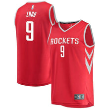 Load image into Gallery viewer, 9-Zhou Qi Houston Rockets Jersey - Icon Edition - Red