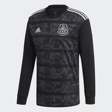Load image into Gallery viewer, MEN ADIDAS MEXICO HOME JERSEY BLACK / WHITE LONG SLEEVES