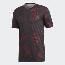 Load image into Gallery viewer, MEN ADIDAS MEXICO PRE-MATCH JERSEY BLACK / COLLEGIATE BURGUNDY