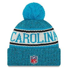 Load image into Gallery viewer, Carolina Panthers New Era 2019 Cold Weather Knit Hat – Blue