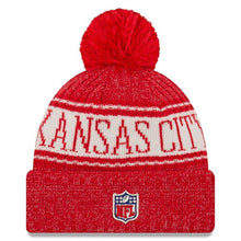 Load image into Gallery viewer, Kansas City Chiefs New Era 2019 Cold Weather Knit Hat – Red