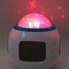 Load image into Gallery viewer, Alarm Clock Star Projection LED Alarm Clock Timer Music Player