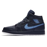 Load image into Gallery viewer, Men's Jordan 1 Mid Basketball Shoes - Black Blue