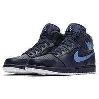 Load image into Gallery viewer, Men's Jordan 1 Mid Basketball Shoes - Black Blue