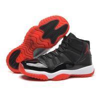 Load image into Gallery viewer, Men's Jordan Bred 11 Basketball Shoes - Black