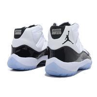 Load image into Gallery viewer, Men's Jordan 11 Concord High 45 Basketball Shoes - White