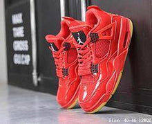 Load image into Gallery viewer, Air Jordan 4 “Red Louis Vuitton Don”
