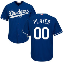 Load image into Gallery viewer, Los Angeles Dodgers Majestic Cool Base Custom Jersey - Royal/White