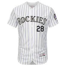 Load image into Gallery viewer, Nolan Arenado Colorado Rockies Majestic Home Flex Base Collection Player Jersey - White/Purple