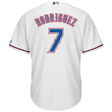 Load image into Gallery viewer, Ivan Rodriguez Texas Rangers Majestic Home Official Cool Base Player Jersey - White