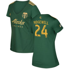 Load image into Gallery viewer, Liam Ridgewell Portland Timbers Women's 2017/18 Primary Jersey - Green