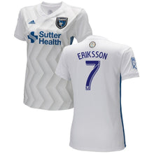 Load image into Gallery viewer, Magnus Eriksson San Jose Earthquakes Women's 2018 Secondary  Player Jersey – White