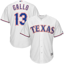 Load image into Gallery viewer, Joey Gallo Texas Rangers Majestic Official Cool Base Player Jersey - White