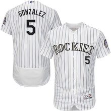 Load image into Gallery viewer, Carlos Gonzalez Colorado Rockies Majestic Home Flex Base Collection Player Jersey - White