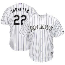 Load image into Gallery viewer, Chris Iannetta Colorado Rockies Majestic Home Cool Base Player Jersey – White
