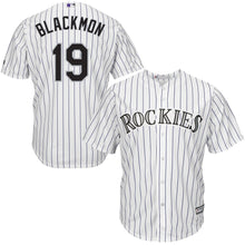 Load image into Gallery viewer, Charlie Blackmon Colorado Rockies Majestic Alternate Official Cool Base Player Jersey - Purple/White