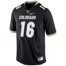 Load image into Gallery viewer, Mason Crosby Colorado Buffaloes Game Jersey – Black