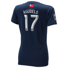 Load image into Gallery viewer, Juan Agudelo New England Revolution Women's 2018 Primary Player Jersey – Navy