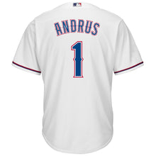 Load image into Gallery viewer, Elvis Andrus Texas Rangers Majestic Cool Base Home Player Jersey - White