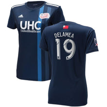 Load image into Gallery viewer, Antonio Delamea Mlinar New England Revolution  Women's 2018 Primary Player Jersey – Navy