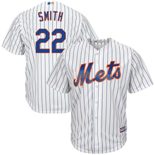 Load image into Gallery viewer, Dominic Smith New York Mets Majestic Cool Base Player Jersey – White