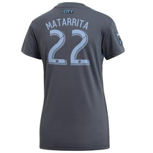 Load image into Gallery viewer, Ronald Matarrita New York City FC Women's 2018 Secondary Player Jersey – Gray