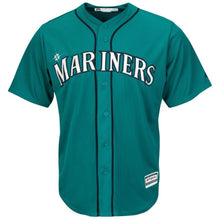 Load image into Gallery viewer, Felix Hernandez Seattle Mariners Majestic Cool Base Player Jersey - Northwest Green